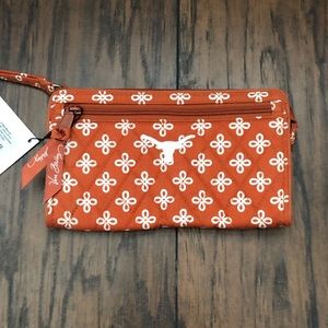 Vera Bradley Front Zip Wristlet TEXAS 🤘🏼 UT
